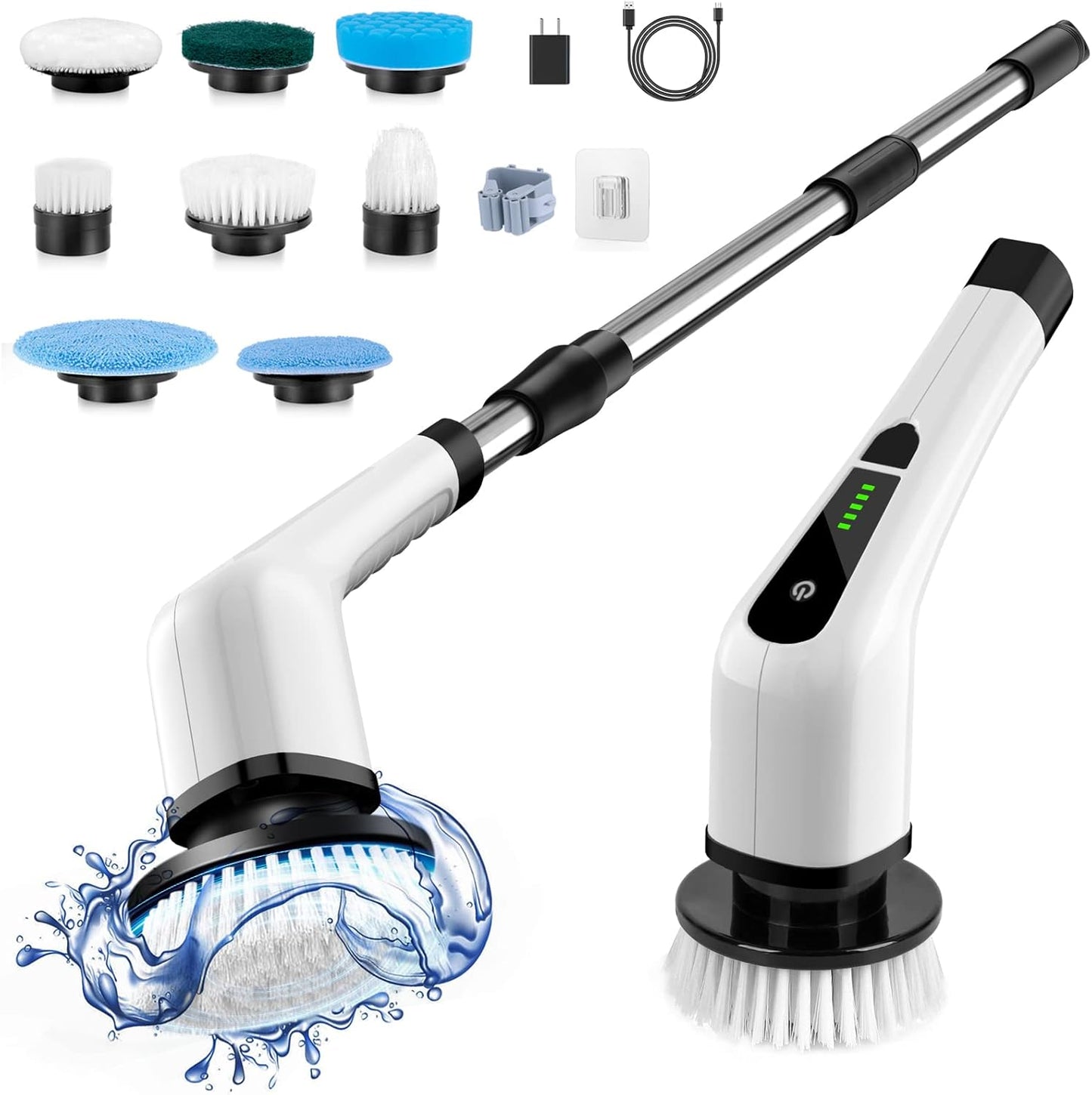 VapoShine PowerSpin™ 8-in-1 Cordless Scrubber