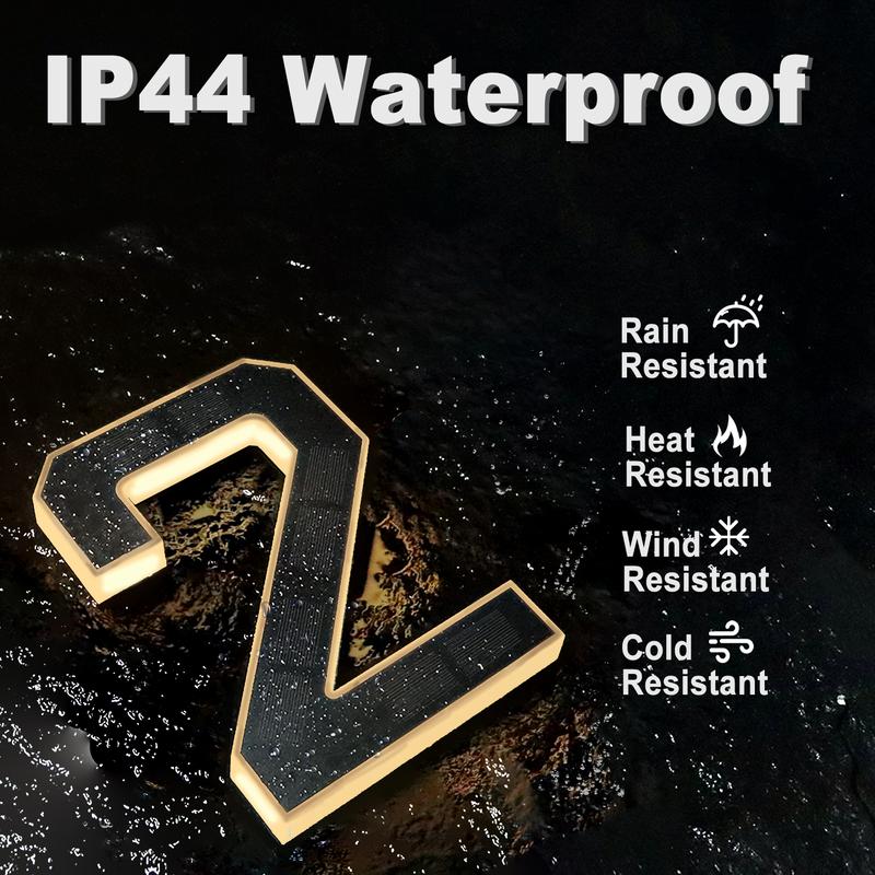 VapoShine™ Solar House Number Lights