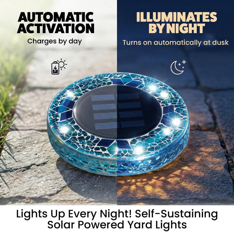 Selerb MosaicGlow™ Solar Disk Lights